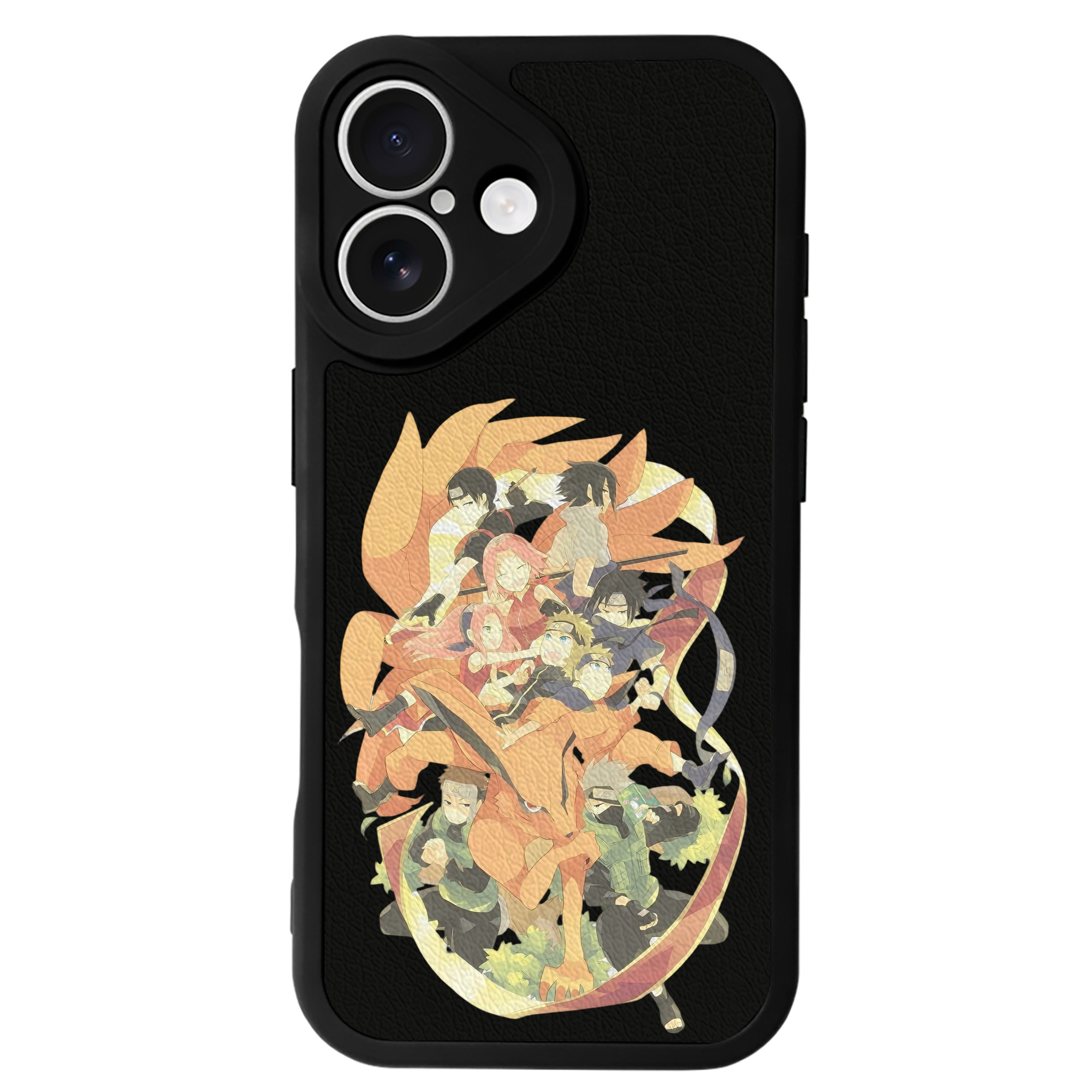 （画像用） NARUTO -ナルト- うずまき ナルト Uzumaki Naruto 【iPhone 16シリーズ対応】シリコンスマホケース（レザー調） 材質：シリコン